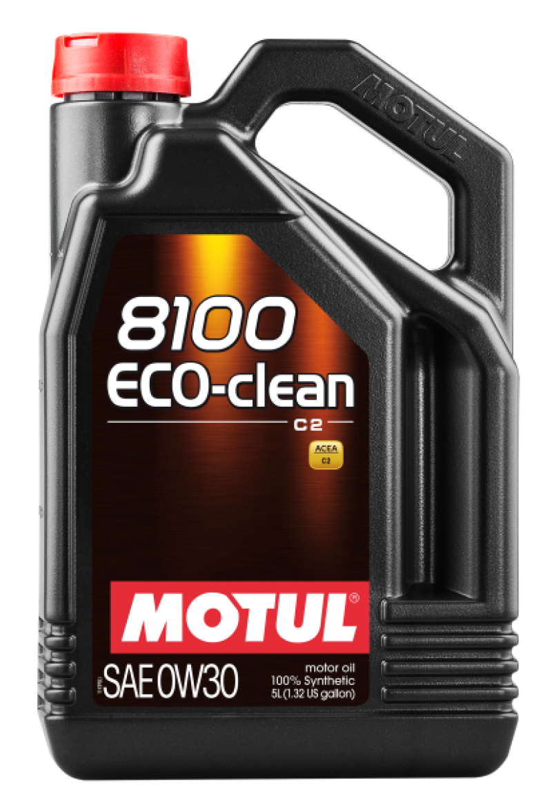 Motul 5L Synthetic Engine Oil 8100 0W30 4x5L ECO-CLEAN  ACEA C2, API SM, ST.JLR 03.5007 102889