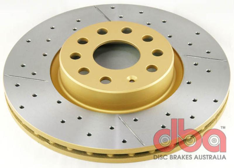 DBA 06-08 Audi A3 / 10/06+ TT / 10/04-10 VW Golf Front Drilled & Slotted Street Series Rotor 2806X Main Image