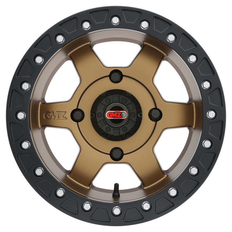 Method Wheels GMZ GZ803 Casino Beadlock 15x10 5+5/0mm Offset 4x136 110mm CB Bronze w/Matte Black Ring Wheel GZ80351047955B