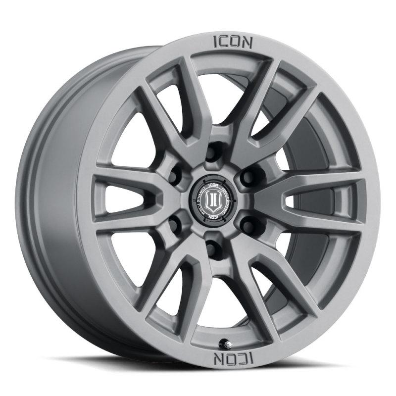 ICON Vector 6 17x8.5 6x135 6mm Offset 5in BS 87.1mm Bore Titanium Wheel 2417856350TT Main Image