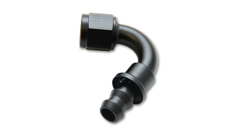 Vibrant Push-On 120 Degree Hose End Elbow Fitting - -8An