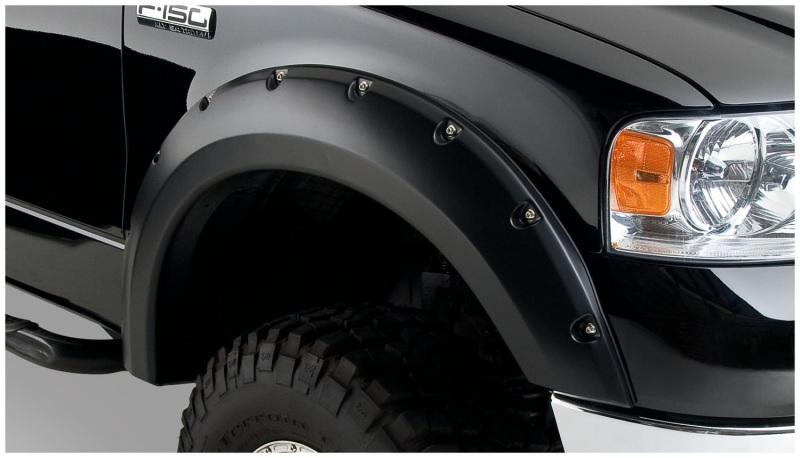 Bushwacker 04-08 Ford F-150 Pocket Style Flares 2pc - Black 20053-02 Main Image