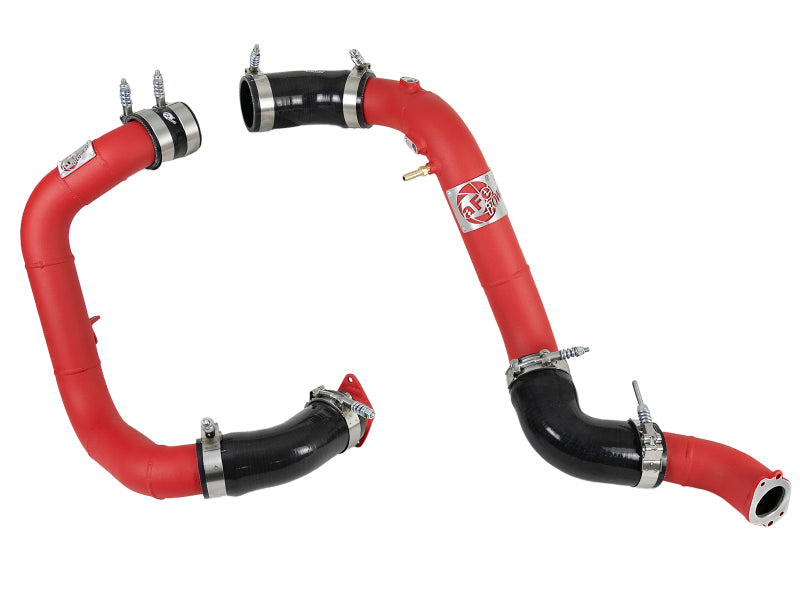 aFe Bladerunner 2.25in & 2.5in Intercooler Tubes Hot & Cold 16-18 Honda Civic I4-1.5L (t) - Red 46-20344-R