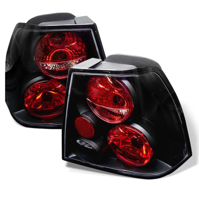 Spyder Volkswagen Jetta 99-04 Euro Style Tail Lights Black ALT-YD-VJ99-BK 5008381 Main Image