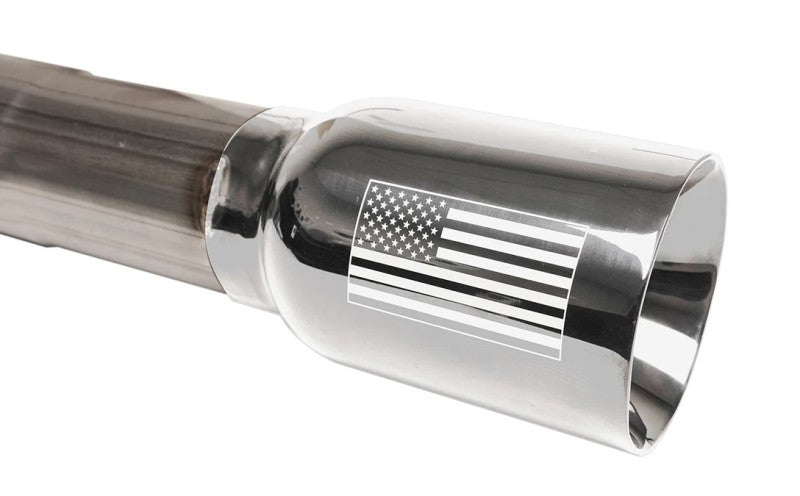 Corsa 07-18 Jeep Wrangler JKU 3.6L/3.8L 2.75in Sport Cat-Back Exhaust w/ 4in American Flag Tips 21122USA