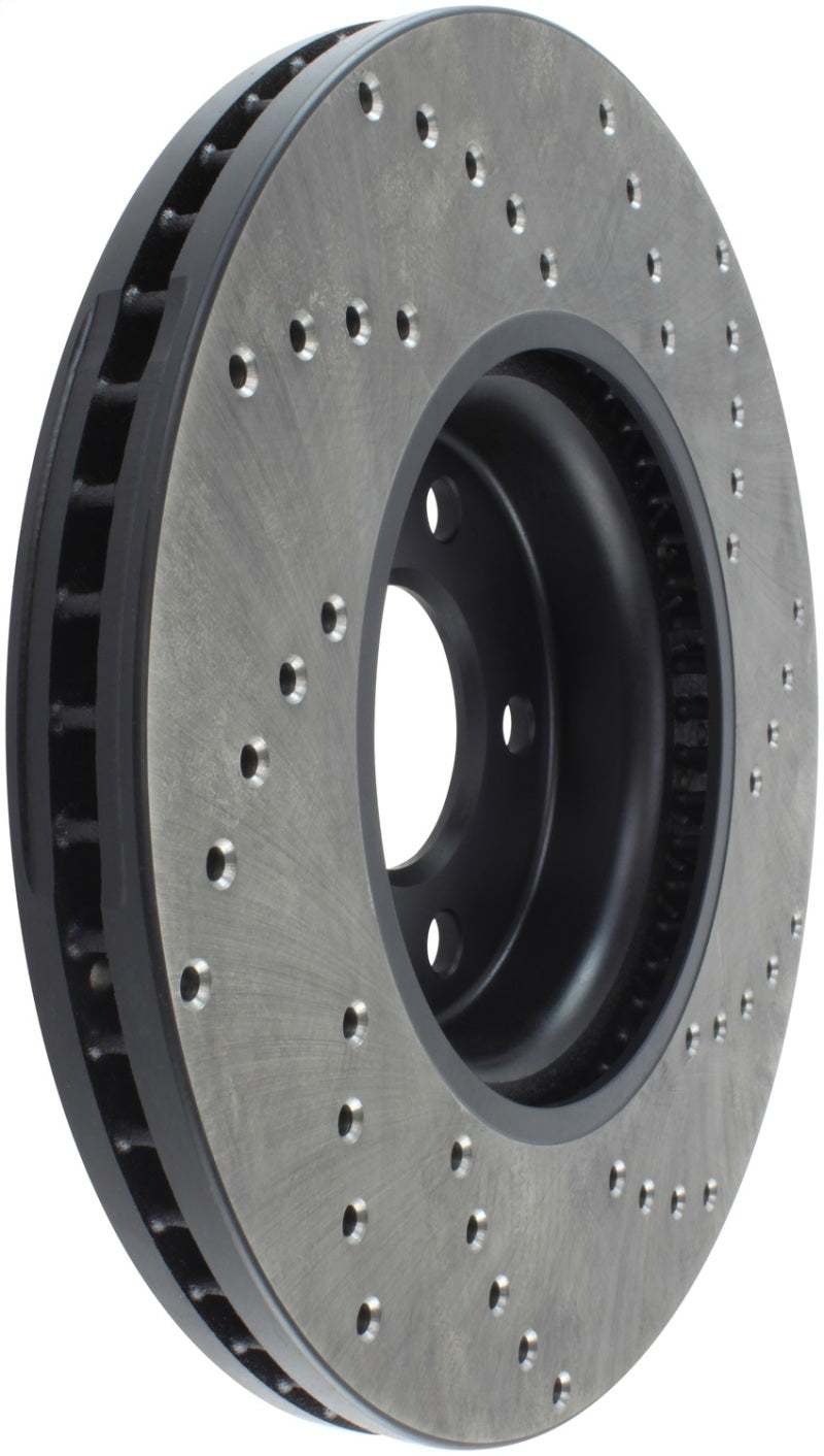 StopTech Sport Cryo Cross Drilled Brake Rotor; Front Left