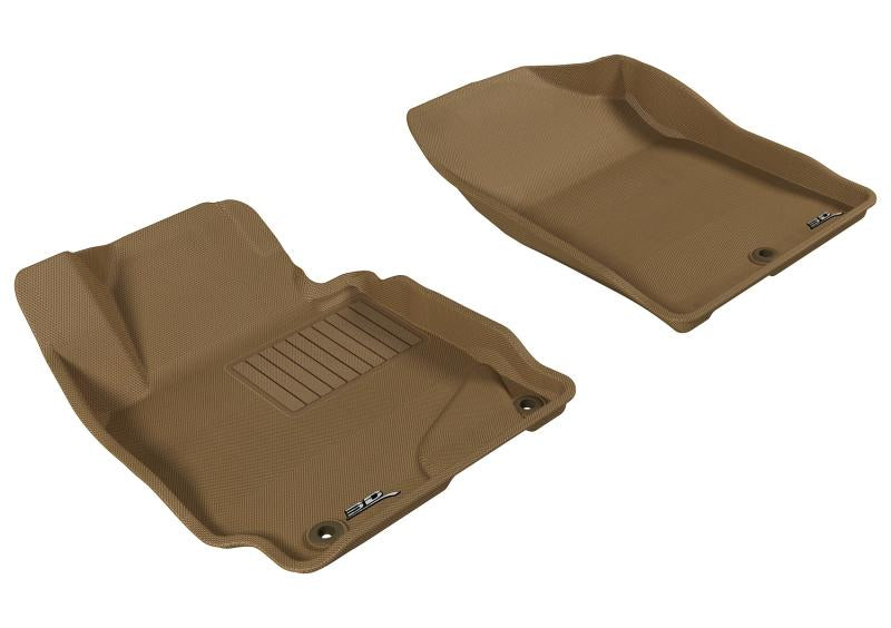 3D MAXpider 2011-2013 Hyundai Elantra Kagu 1st Row Floormat - Tan L1HY02111502 Main Image