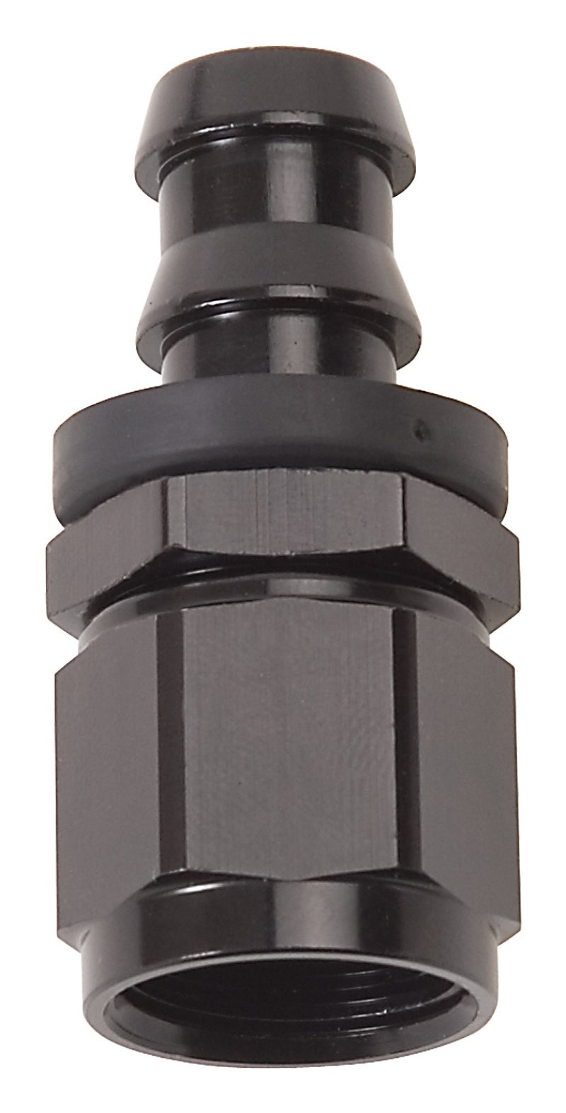 Russell -4 AN Straight Twist-Lok Hose End - Black