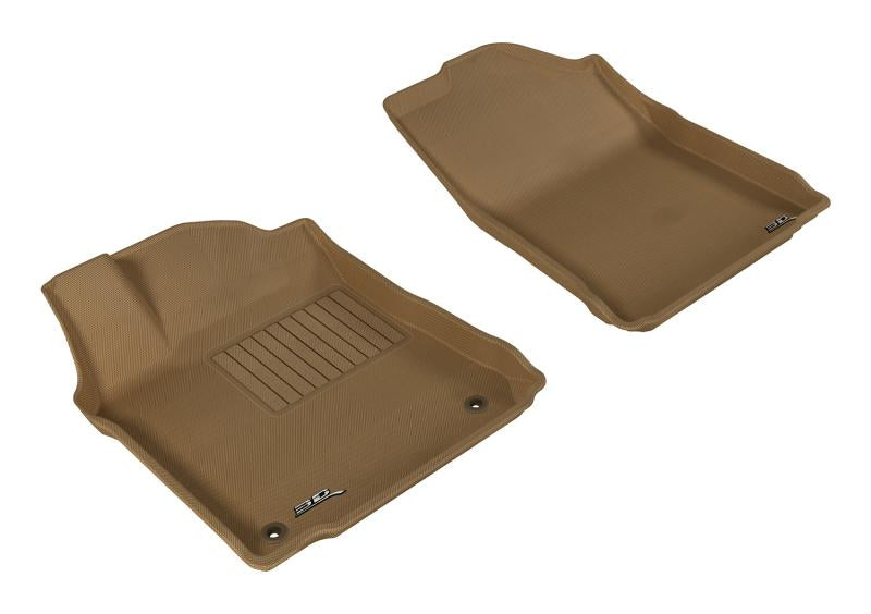 3D MAXpider 2013-2018 Toyota Avalon Kagu 1st Row Floormat - Tan L1TY13011502 Main Image