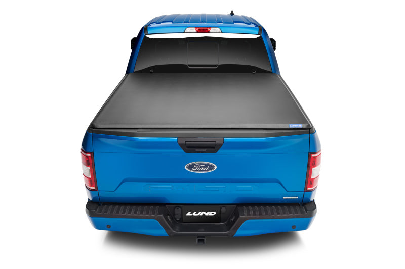 Lund 09-14 Ford F-150 Styleside (5.5ft. Bed) Hard Fold Tonneau Cover - Black 969355