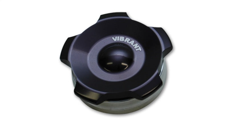 Vibrant 2" OD Aluminum Weld Bung + Black Aluminum Threaded Cap