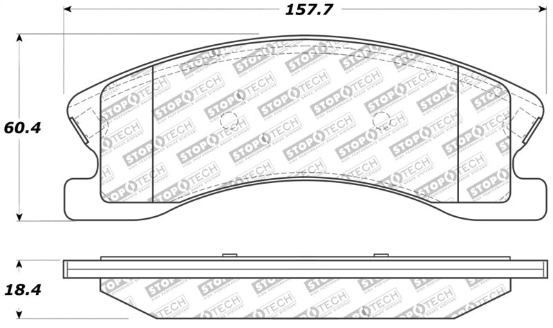 StopTech Sport Brake Pads With Shims And Hardware