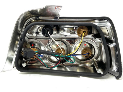 BMW E36 3-Series 4 Door 91-97 Taillight Chrome Tripple Style