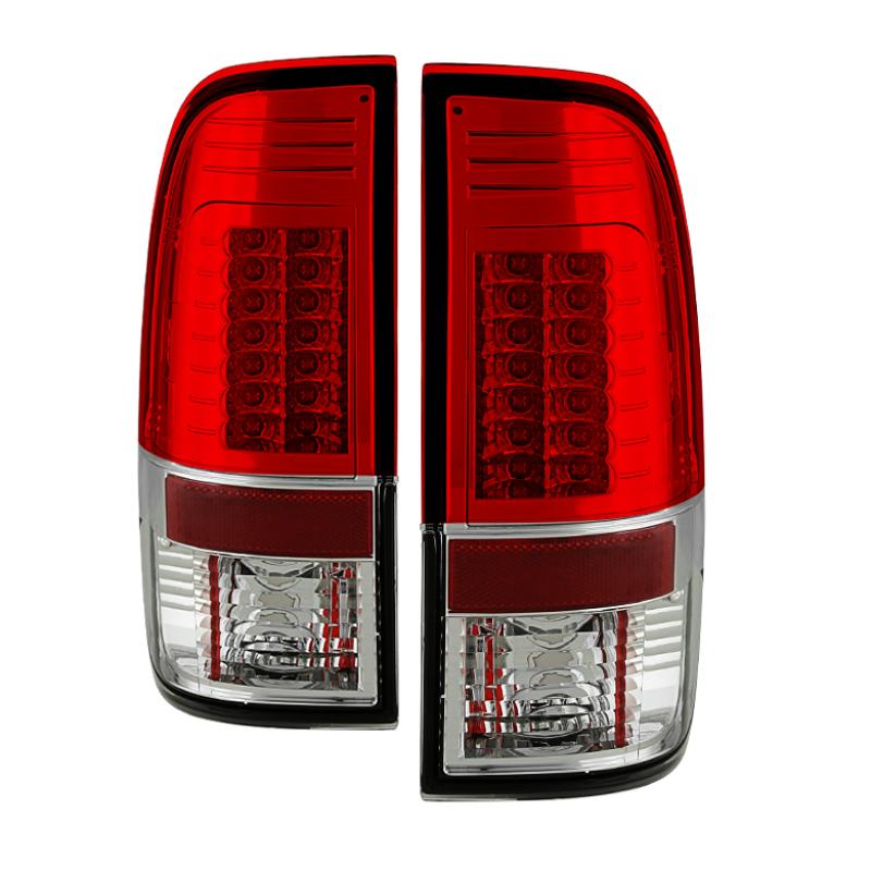 Spyder Ford Super Duty 08-15 Version 2 LED Tail Lights Red Clear ALT-YD-FS07-LED-G2-RC 5029195 Main Image