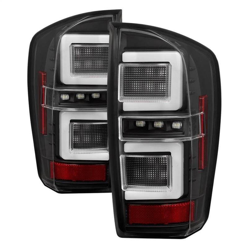 Spyder 16-17 Toyota Tacoma LED Tail Lights - Black (ALT-YD-TT16-LED-BK) 5085733 Main Image