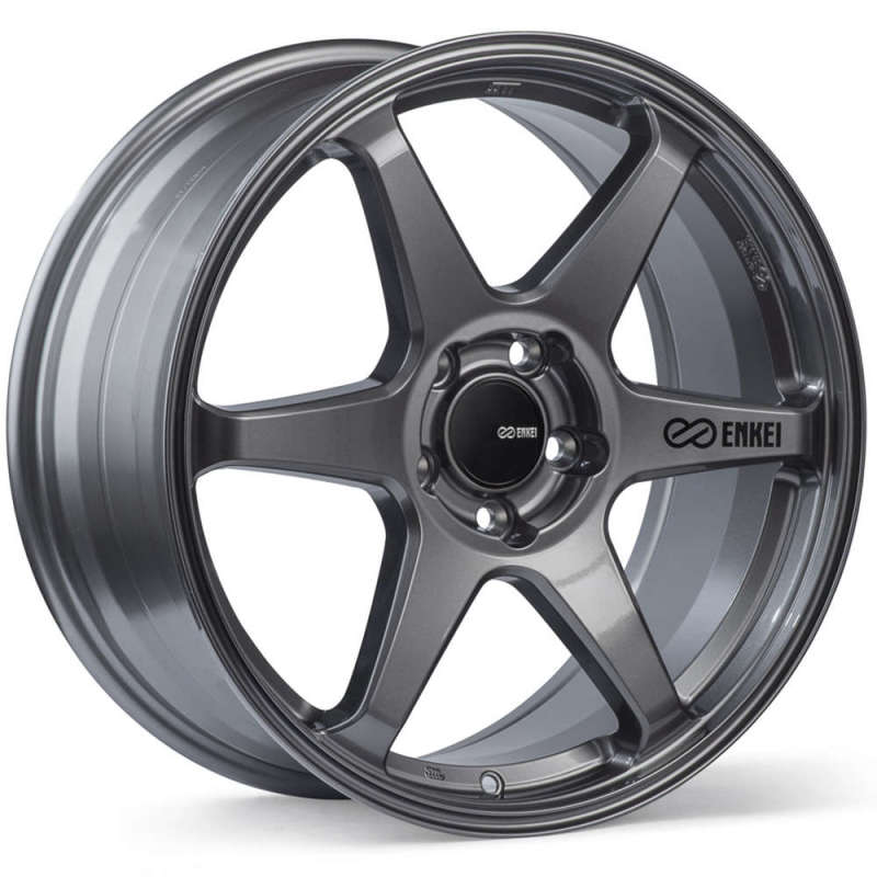 Enkei T6R 18x9.5 45mm Offset 5x100 Bolt Pattern 72.6 Bore Gloss Gunmetal Wheel 539-895-8045GM