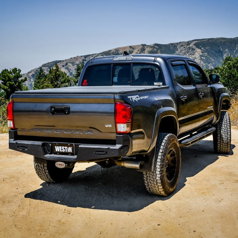 Westin 16-20 Toyota Tacoma Pro-Series Rear Bumper - Textured Black 58-421045