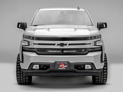 aFe 19-20 GM Silverado 1500 Scorpion Grille w/ LEDs 79-21003L