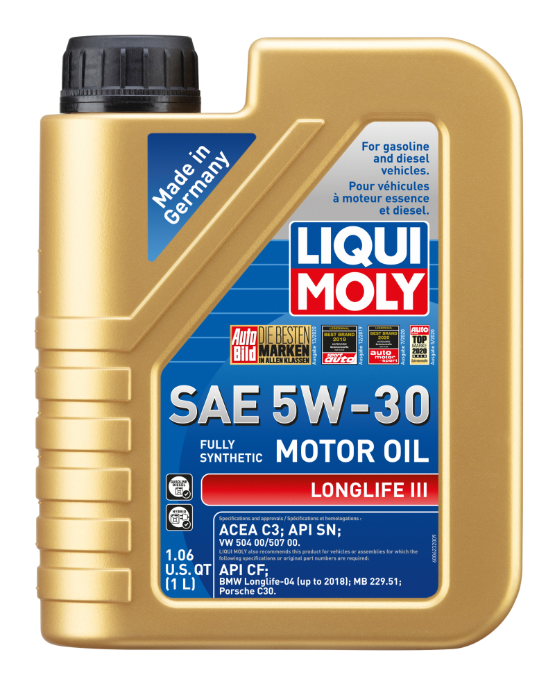 LIQUI MOLY LQM Motor Oil - Longlife III Oils & Oil Filters Motor Oils main image