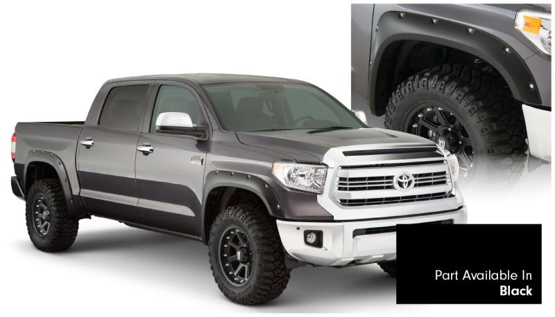 Bushwacker 16-17 Toyota Tundra Fleetside Pocket Style Flares 4pc 66.7/78.7/97.6in Bed - Black 30918-33 Main Image