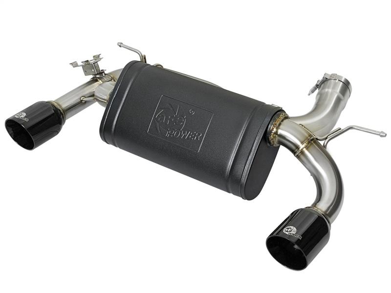 aFe MACHForce XP Exhausts Axle-Back 12-15 BMW 335i 3.0T (SS w/Black Tips) 49-36336-B Main Image