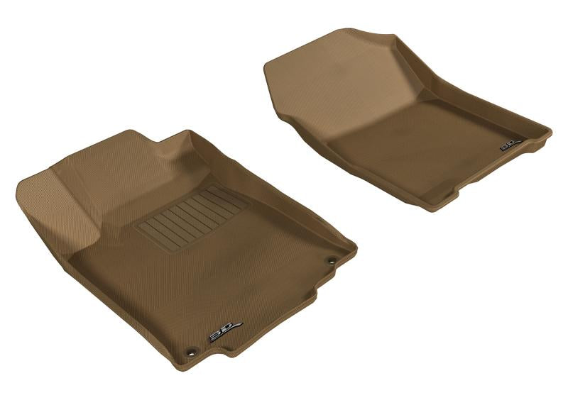 3D MAXpider 2012-2016 Honda CR-V Kagu 1st Row Floormat - Tan L1HD04311502 Main Image