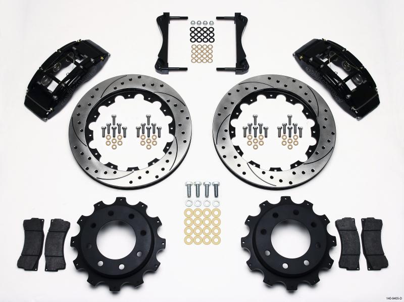 Wilwood TC6R Rear Kit 16.00in Drilled 1999-2010 GM H2 / 2500 4.63 Cntr 140-9405-D Main Image