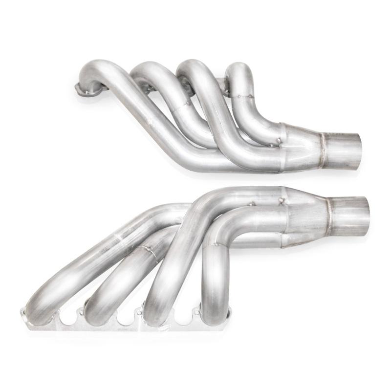 Stainless Works BB Ford Up and Forward Turbo Headers 2-1/4in Primaries 3.5in Slip Fit Collectors BBFT Main Image