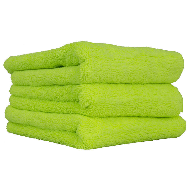 Chemical Guys El Gordo Thick Professional Microfiber Towel - 16.5in x 16.5in - Green - 3 Pack (P16) MIC32303