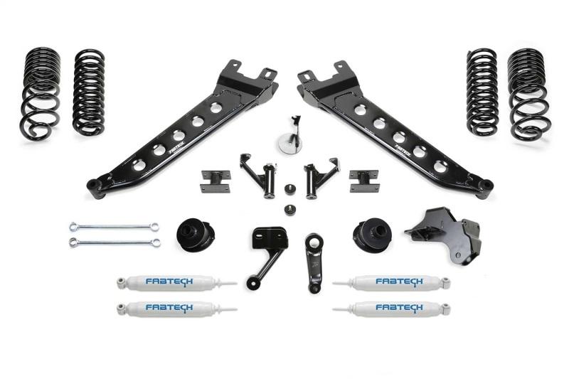 Fabtech 19-20 Ram 2500 4WD 5in Radius Arm System w/Coil Springs & Perf. Shocks K3180 Main Image