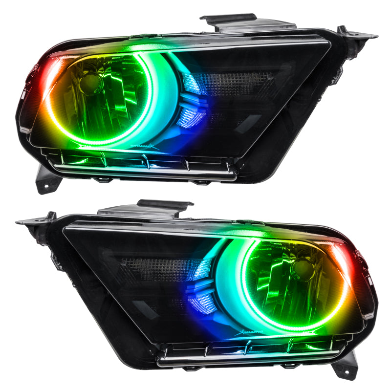 ORACLE Lighting Oracle 10-14 Ford Mustang HL (Non-HID) - ColorSHIFT w/ 2.0 Controller 7050-333