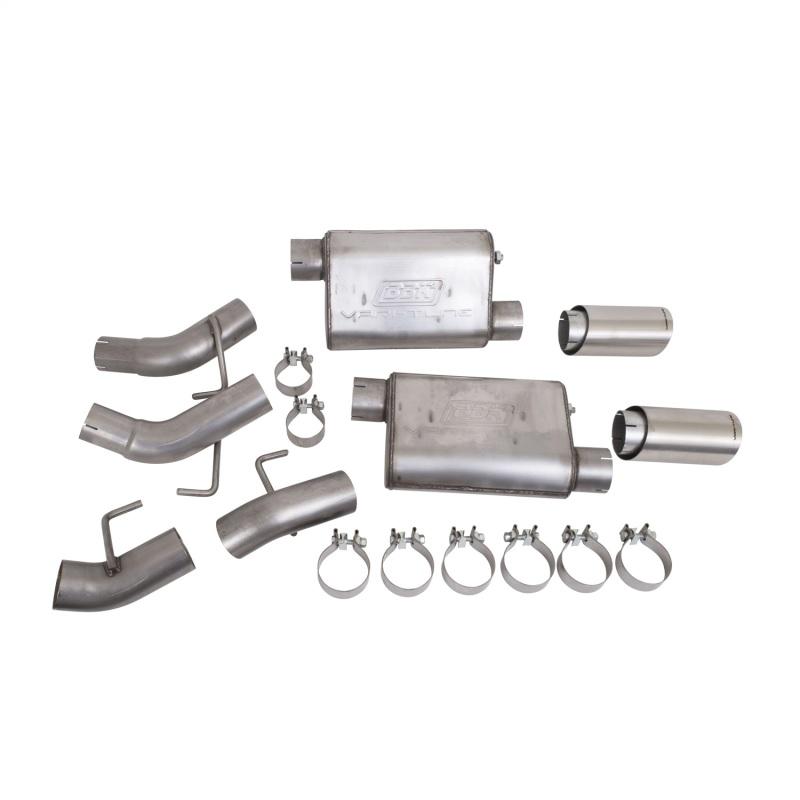 BBK Vari-Tune Axle Back Exhaust Kit 2 Adjustable Performance Mufflers 2-3/4 Pipe 4 in. Tips 41065 Main Image