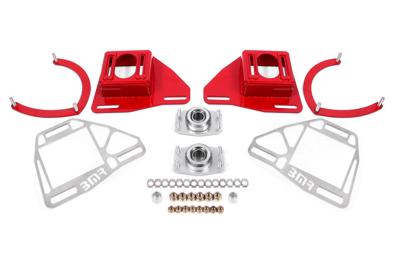 BMR Suspension 82-92 Chevy Camaro Caster/Camber Plates w/ Lockout Plates - Red WAK331R