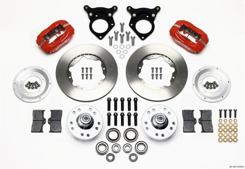 Wilwood Forged Dynalite Front Kit 11.00in Red 87-93 Mustang 5 Lug 140-11018-R Main Image