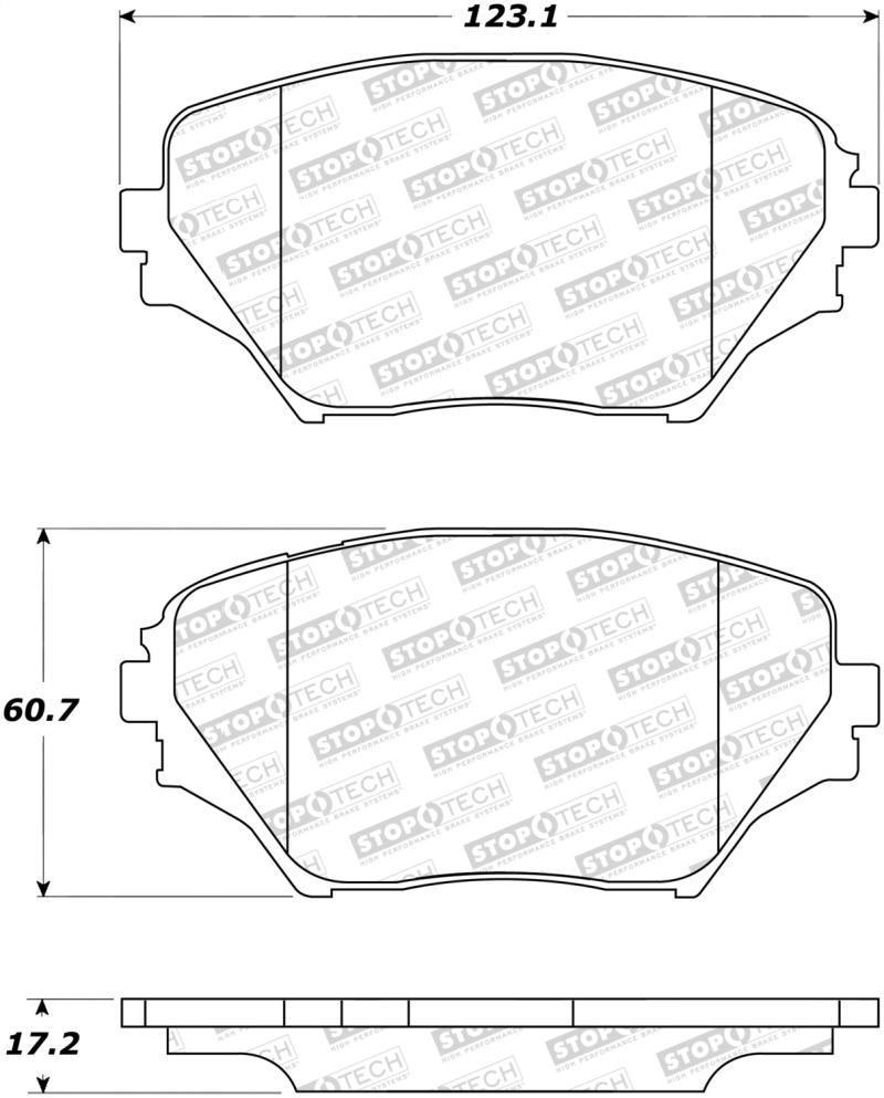 StopTech Street Brake Pads 308.08620 Main Image