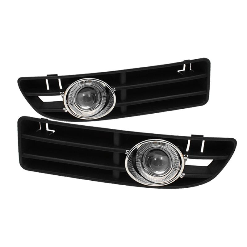 Spyder Volkswagen Jetta 99-05 Projector Halo Fog Lights w/Switch Clear FL-P-VJ99-HL 5015860 Main Image