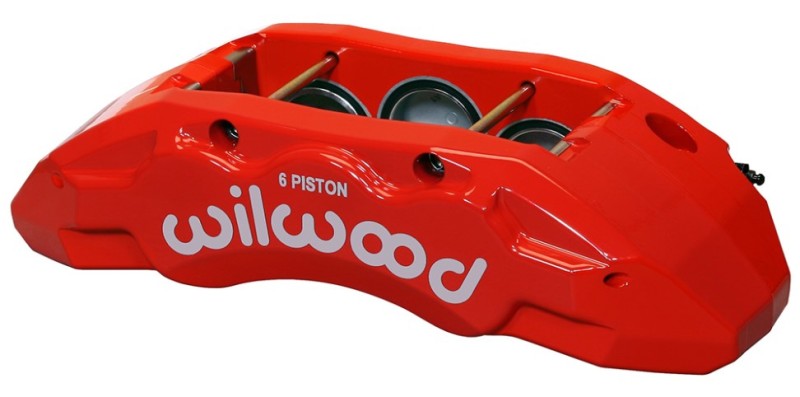 Wilwood Caliper-TX6R- L/H - Red 2.00/1.88/1.88in Pistons 1.50in Disc 120-13814-RD