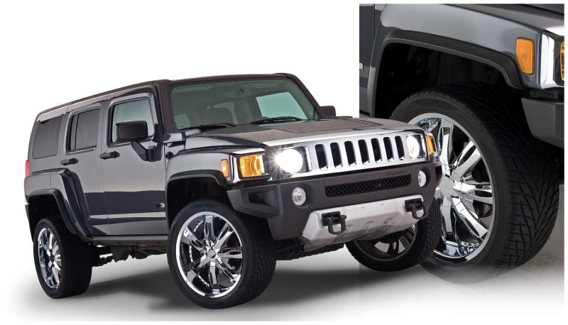 Bushwacker 06-10 Hummer H3 OE Style Flares 4pc - Black 150900-02 Main Image