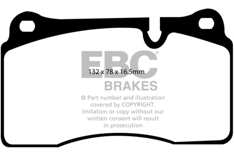 EBC 05-09 Land Rover Range Rover 4.2 Supercharged Ultimax2 Front Brake Pads UD1263 Main Image