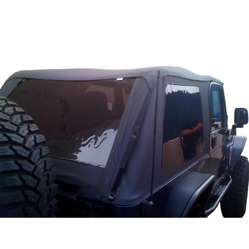 Rampage 2004-2006 Jeep Wrangler(TJ) LJ Unlimited Frameless Soft Top Kit - Black Diamond 109635