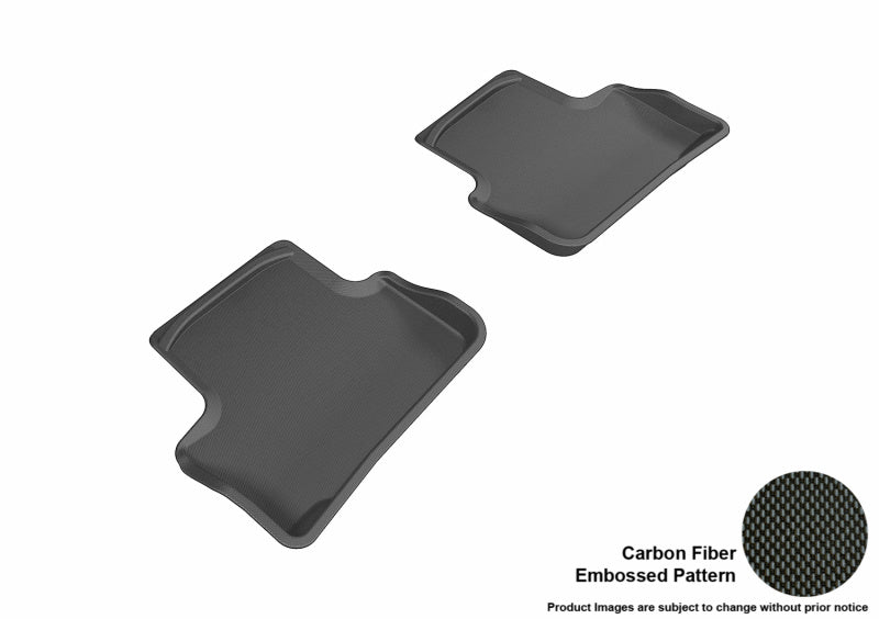 3D MAXpider 2005-2010 Chevrolet Cobalt Kagu 2nd Row Floormats - Black L1CH01621509