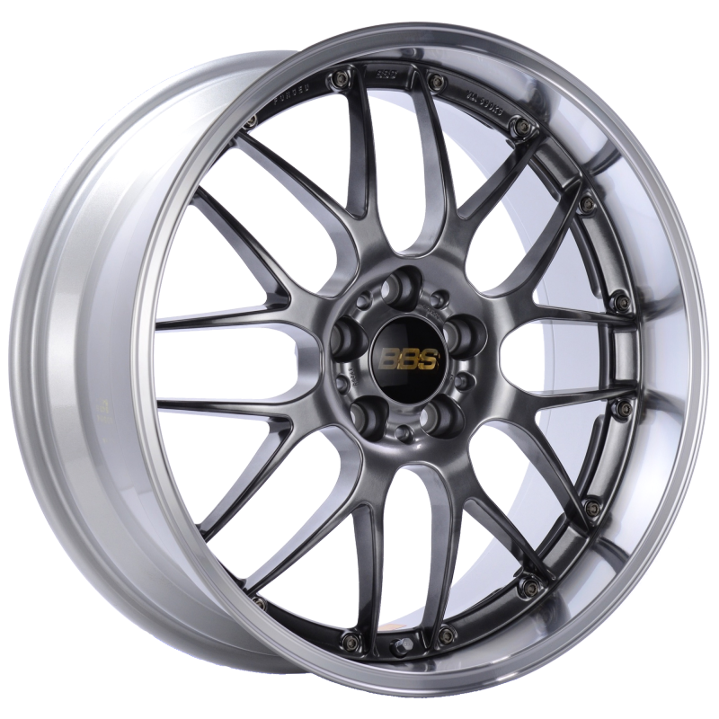 BBS RS-GT 18x9.5 5x112 ET32 Diamond Black Center Diamond Cut Lip Wheel -82mm PFS/Clip Required RS914EDBPK Main Image