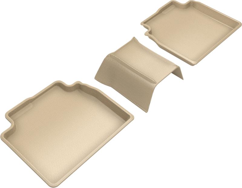 3D MAXpider 2019-2020 Lexus ES/Avalon Hybrid Kagu 2nd Row Floormats - Tan L1LX06521502 Main Image