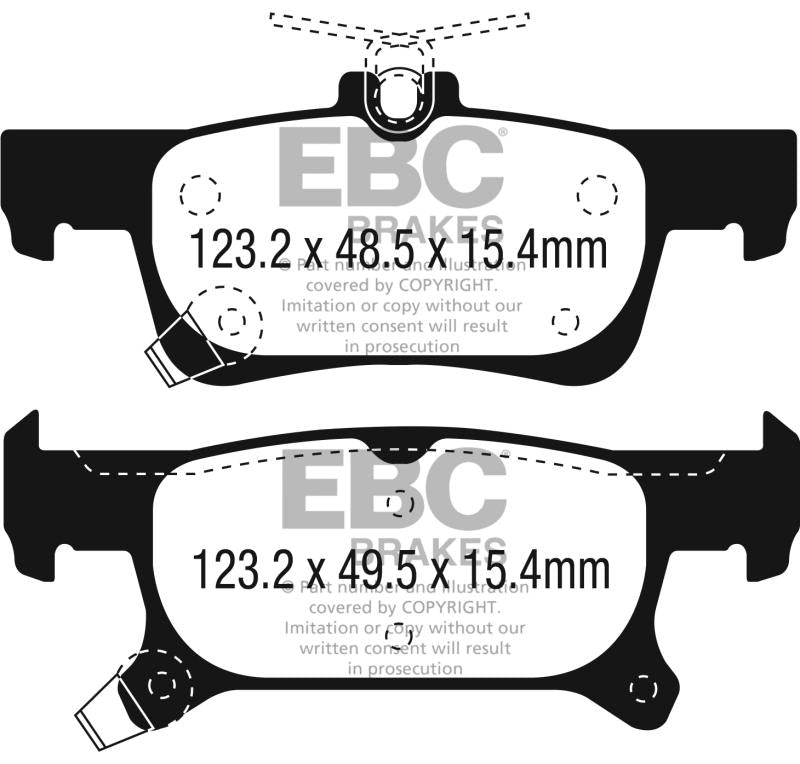 EBC 2016+ Buick Envision 2.0L Turbo Ultimax2 Rear Brake Pads UD2025 Main Image