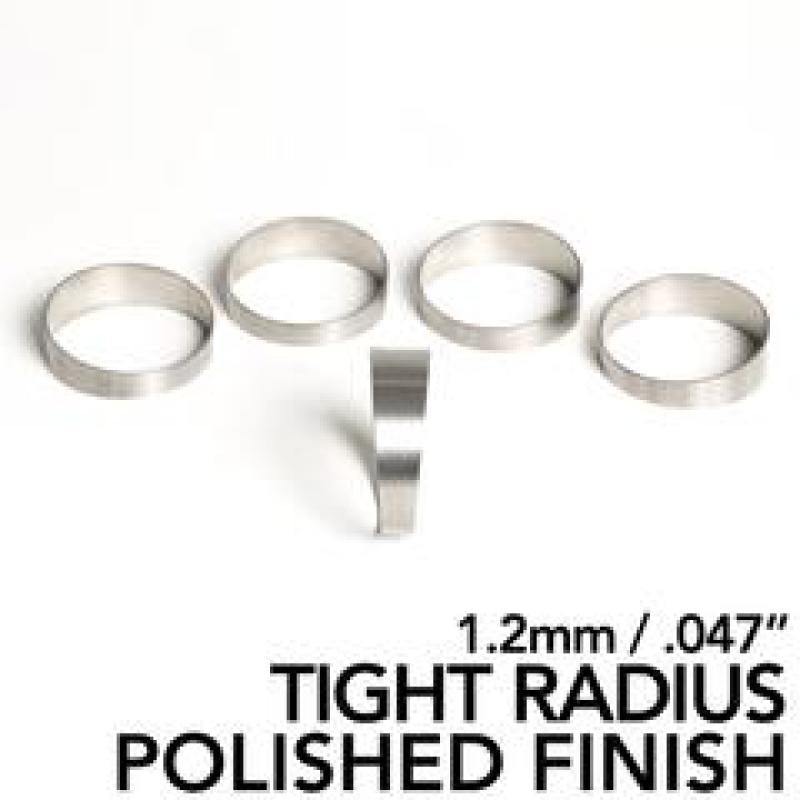 Ticon Industries 3.0in 1.14D Tight Radius 1.2mm/.047in Wall Polished Titanium Pie Cuts - 5pk 109-07601-2014