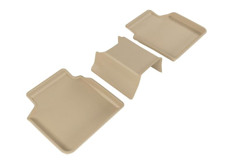 3D MAXpider 2016-2020 BMW 7 Series Kagu 2nd Row Floormats - Tan L1BM07621502 Main Image