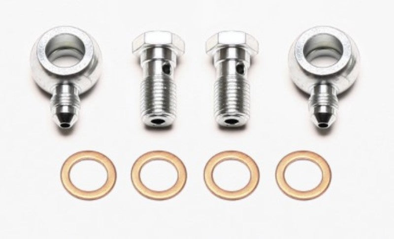 Wilwood Banjo Fitting Kit, -3 male to 7/16, Banjo Bolts & Crush Washers