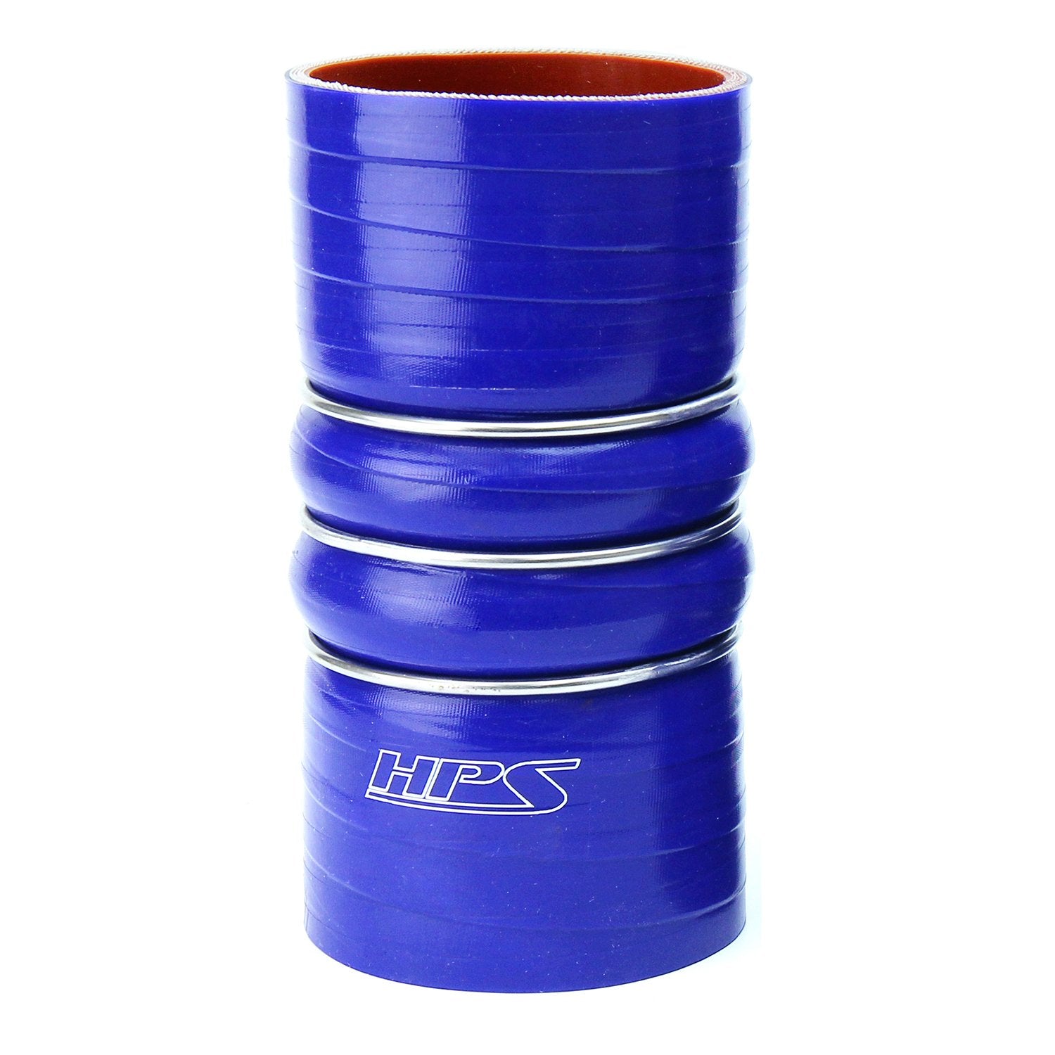 HPS 2-1/2" ID, 6" Length, Silicone Charge Air Cooler CAC Hose Double Hump Coupler Bellow Cold Side, High Temp 4-ply Reinforced, 63mm ID