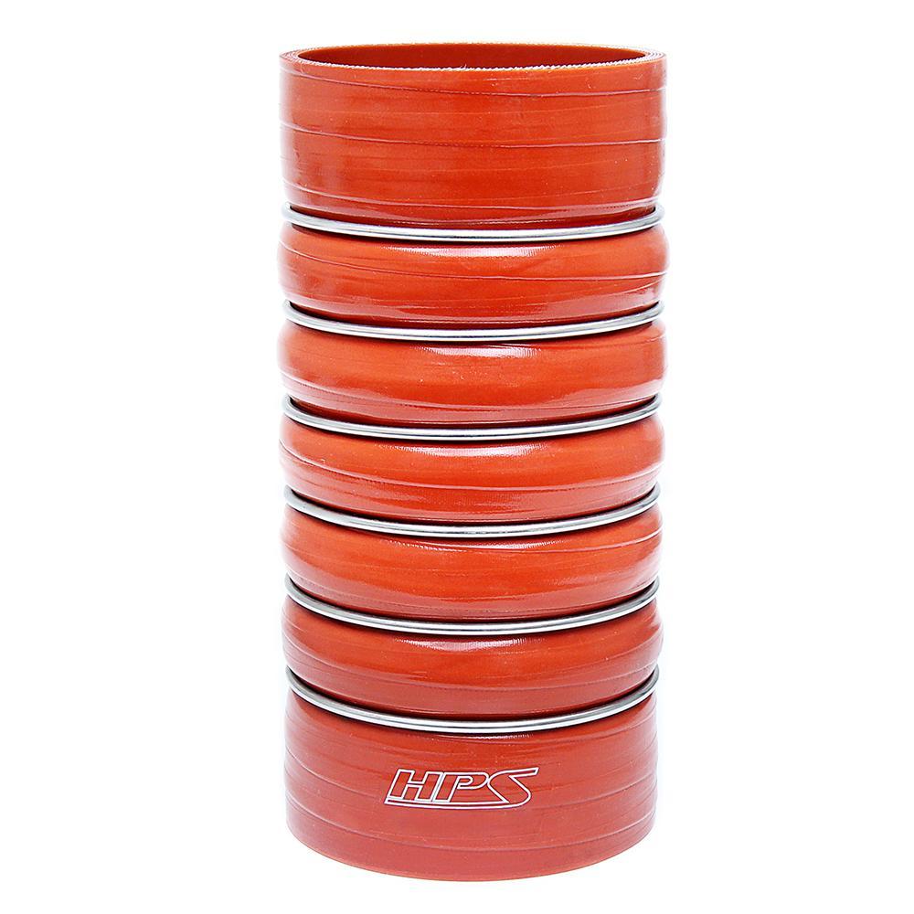 HPS 4" ID Silicone Charge Air Cooler CAC Hose Double Hump Coupler Bellow Hot Side, Ultra High Temp 4-ply Aramid Reinforced