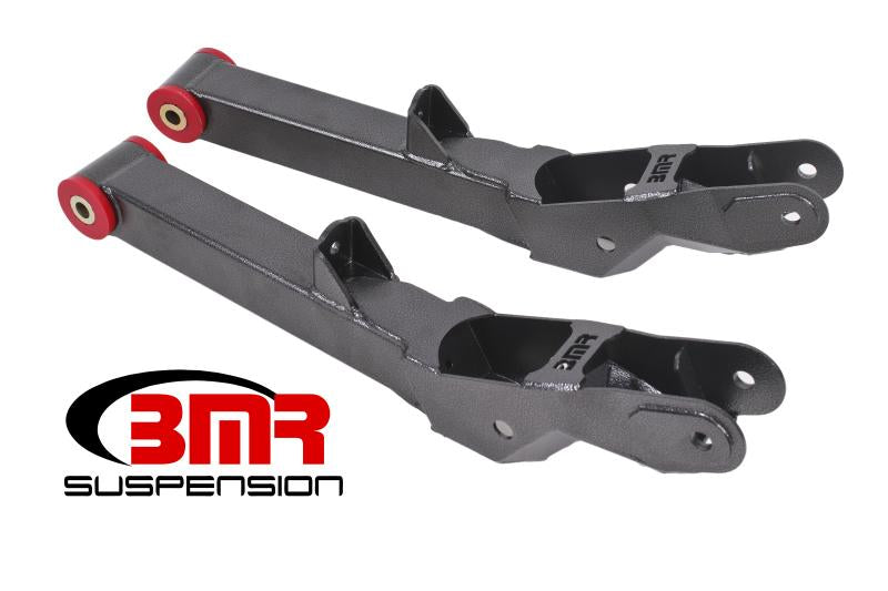 BMR 10-15 5th Gen Camaro Rear Lower Control Arms Non-Adj. (Polyurethane) - Black Hammertone TCA028H Main Image